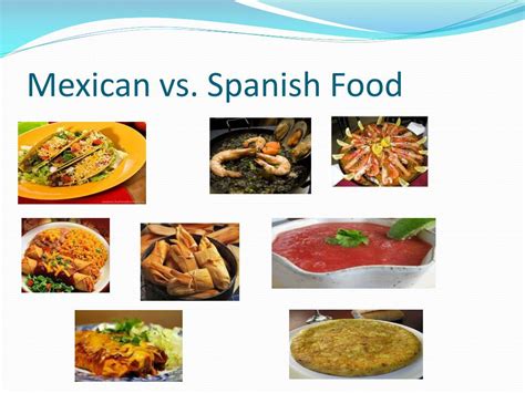 mexican vs spanish cuisine